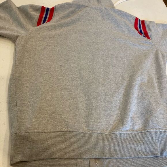 Vintage Chicago Clubs Grey Zip Up Embroidered Fleece Hoodie XL - Picture 7 of 8